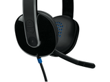 Auriculares - Logitech Headset H540, Diadema, Con cable, USB, Ecualizador incorporado, Micrófono con supresión de ruido, Botones multimedia, Negro