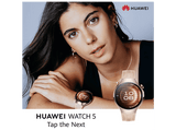 Smartwatch - Huawei Watch 5, 42 mm, 32 GB, NFC, Llamadas celulares eSIM, Beige