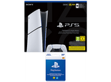 Consola - Sony PS5 Slim Digital Edition, 825 GB SSD, 4K, Chasis E, Blanco + Tarjeta PS Plus 20€