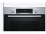 Horno - Bosch HBA514ES3, Serie 4, Multifunción, Limpieza por agua, 71 l, HotAir 3D, Mandos ocultables, 60 cm, inox