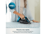 Plancha de vapor - Cecotec IronHero H-3000 Ceramic, 3000 W, Suela cerámica XXL, Vapor 65 g/min, Golpe de vapor 230 g/min, Depósito 350 ml, Negro