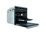 Horno a vapor - Whirlpool W6 OS4 4S1 P, Multifunción, Pirolítico, 73 l, 59.5 cm, tecnología 6th SENSE, Acero inoxidable y negro