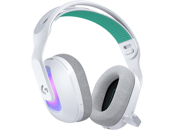 Auriculares gaming - Logitech G G522, RGB, Personalizable, Lightspeed/Bluetooth/USB, Micrófono extraíble, Transductores ProG, PC/Mac/PS5, Blanco