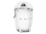 Exprimidor - Smeg CJF11, 0.2 l, 70 W, 1 velocidad, Acero inoxidable, Estética 50's Style, Blanco