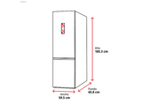 Frigorífico combi - Samsung Bespoke AI RB34C775CB1/EF, Total No Frost, 185.3 cm, 344 l, Grafito