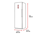 Congelador vertical - LG GFM61MCCSF, 324 l, 186 cm, No Frost, LinearCooling™, Negro