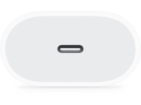 Apple Adaptador de corriente USB-C de 20 W, iPhone. iPad, Apple Watch, HomePod, AirPods, Blanco