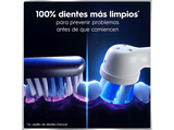 Cepillo eléctrico - Oral-B iO 6s, Pack doble, 5 modos, Seguimiento con app, Pantalla interactiva, Sensor de presión, Estuche de viaje, Blanco y rosa