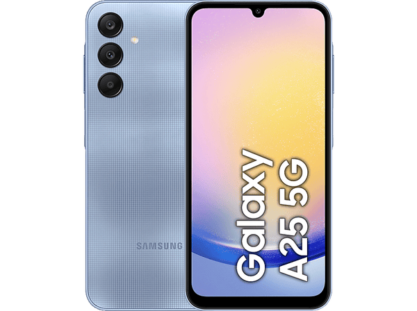 Móvil - Samsung Galaxy A25 5G, Azul, 128GB, 6GB RAM, 6.5" FHD+, Exynos 1280 Octa-Core, 5000mAh, Android 14