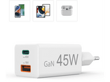 Cargador - Hama 00201993, USB-C+USB-A, Universal, 45W, 220V,  Blanco