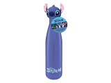 Termo - Pyramid Disney Stitch, 500 ml, Tapón con la cara de Stitch, Solo bebidas frias o templadas