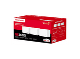 Sistema WiFi Mesh - Mercusys Halo H25BE (3-Pack), Wi-Fi 7, Para todo el hogar, x3 Puertos Gigabit, Hasta 650m², Tecnología MLO, +200 Dispositivos
