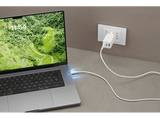 Cable USB - CellularLine USBDATA100C2C5A1MW, USB-C - USB-C, 1.2 m, 100W, Carga Rápida, Blanco