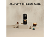 Cafetera de cápsulas - Nespresso® Krups XN110B Essenza Mini, 1310 W, 19 Bar, 0.6 L, Calentamiento en 25 s, Apagado automático, Gris