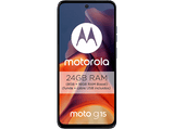 Móvil - Motorola Moto g15, Navy Peony, 512 GB, 8 GB RAM, 6.72 LCD, MediaTek Helio G81, Full HD+, Cuero Vegano, 5200 mAh