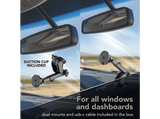 Soporte para coche - CellularLine Mag Holder Qi2.2, Smartphone, Negro