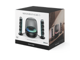 Altavoz bluetooth - Harman Kardon SoundSticks 5, 190W RMS, Bluetooth, Conectividad HDMI ARC, Negro