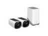 Cámara de vigilancia IP - Eufy S330, 4K, Función de visión nocturna, Exterior, Solar, 2x Cámaras, 1x HomeBase 3, Negro/Blanco