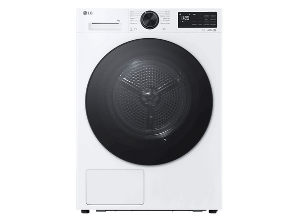 Secadora bomba de calor - LG RHX7010TLB, 10 kg, 24 programas, AI DUAL Inverter™, ThinQ™, Blanco