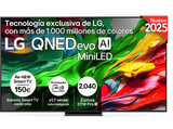 TV QNED 75 - LG 75QNED87A6B, UHD 4K, Procesador Inteligente α8 AI Processor 4K Gen2, Smart TV, DVB-T2 (H.265), Ashed Blue