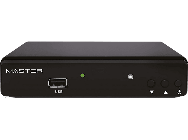 Receptor TDT - Engel Master, H.265 USB, DVB T2- HD, Negro