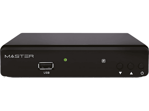 Receptor TDT - Engel Master, H.265 USB, DVB T2- HD, Negro