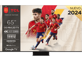 TV Mini LED 65 - TCL 65C855, UHD 4K, Quantum Dot, AiPQ Pro Processor, Smart TV, Control por voz, Negro