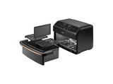 Freidora de aire - Cosori Twinfry™ Dual Blaze Compact, 8.6 l, 2700 W, 240 °C, 2 Cestas, Negro