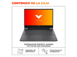 Portátil gaming - HP Victus 15-fa2706ns, 15.6 FHD, Intel® Core™ i5-13420H, 16 GB RAM, 512 GB SSD, GeForce RTX™ 4050, Sin sistema operativo, Negro
