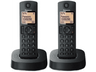 Teléfono - Panasonic KX-TGC312SPB Duo, Inalámbrico, 50 contactos, Pantalla LCD, Bloqueo de llamadas, Negro