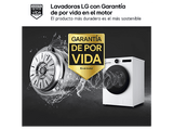 Lavadora carga frontal - LG F4X7513TWS, 13 kg, 1400 rpm, 23 programas, AI Wash™, TurboWash™, Blanco marfil