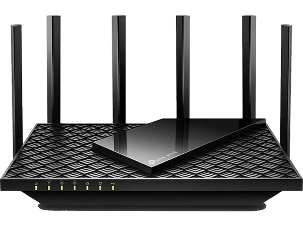 Router WiFi - TP-Link Archer AXE75, 5400 Mbps, MU-MIMO, 6 antenas, Compatible con Alexa, Negro