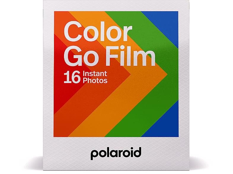 Película fotográfica - Polaroid Color Go Film, Para cámara instantánea Polaroid Go, 16 fotos.
