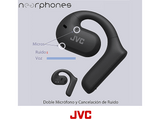 Auriculares True Wireless - JVC HA-NP35T-B-U, 7 h, Reducción de Ruido, Resistente al Agua, Negro