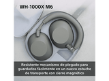 Auriculares inalámbricos - Sony WH-1000XM6, Cancelación ruido, 30h Autonomía, Hi-Res, Carga Rápida, Cómodo, Plegable, iOS/Android, Verde oliva