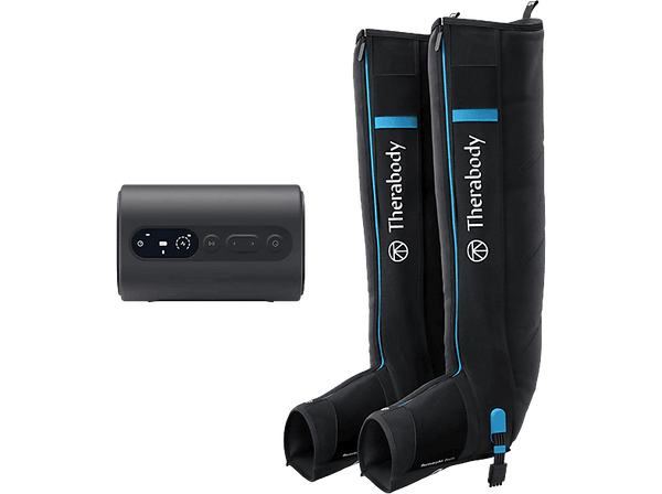 Botas presoterapia - Therabody RecoveryAir Prime, Compresión de pies y piernas, Tamaño S, Negro