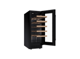Vinoteca - Teka RVU 10020 GBK, Cíclico, 20 botellas, LED, Puerta Reversible, Doble Cristal Tintado, Negro