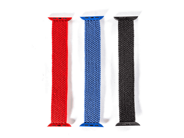 Pack Correas - Friendly License, Compatible Apple Watch 42/44/45 mm, Azul Rojo y Negro