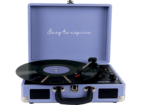 Tocadiscos - Prixton VC400, 78 rpm, Bluetooth, USB, 2 Altavoces 3W,  Digitalizador de vinilos, Lila