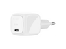 Cargador de pared - Belkin WCA008kq1MWH-B6, Universal que tengan carga USB-C, 30 W, Blanco
