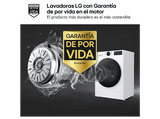 Lavadora carga frontal - LG F2X50S8TLB, 8 kg, 1200 rpm, 12 programas, AI Wash™, TurboWash™ 360°, Clase A-30%, Blanco