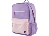 Mochilla para portátiles de 15.6 pulgadas - HP  Campus lavanda, 17 litros, Resistente al agua, Cremallera doble + candado, Rosa