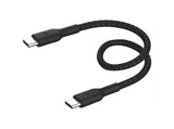 Cable USB - Belkin Cable trenzado USB-C a USB-C, 15cm, Compatibilidad Universal, 60W, Negro