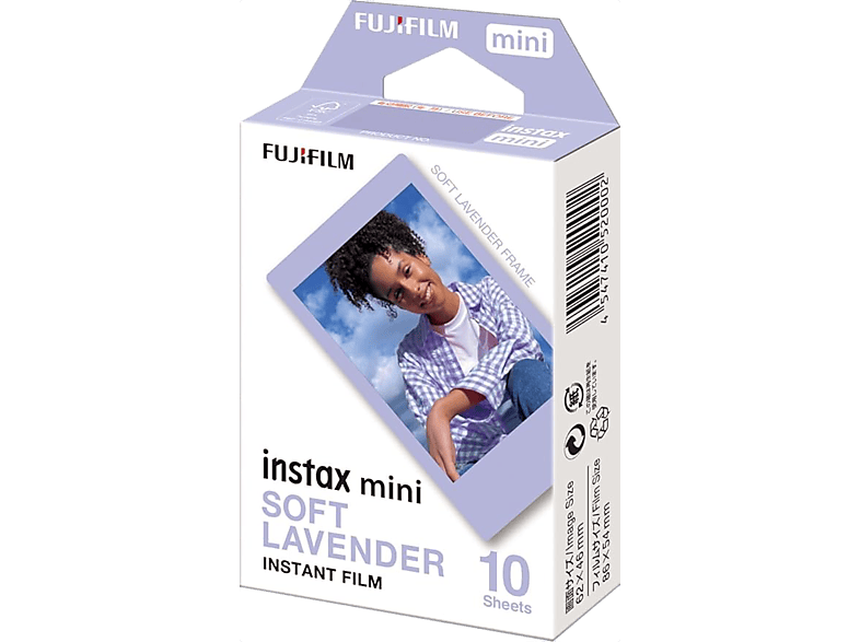 Papel fotográfico - Fujifilm Instax Mini, pack de 10,  Lavanda