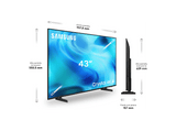 TV LED 43 - Samsung TU43U8075HU, UHD 4K, Crystal Processor 4K, Smart TV, Wifi, Negro