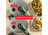 Olla express - Tefal Secure Trendy P2580400, 4 L, 2 funciones, Acero inoxidable, Verde