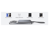 Powerbank - Baseus PicoGo AM41 Ultra-fina, 5000 mAh, 20W, Carga magnética, Con cable Tipo C 60W, Carga Pass-Through, Carga rápida, Gris