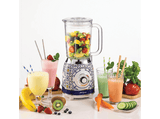 Batidora de vaso - Ariete Capri, 1000 W, 1.5 L, Pica Hielo, 4 Cuchillas, 4 Velocidades+Pulse, Azul/Blanco