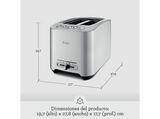 Tostadora - Sage STA825BAL2EEU1, 1000 W, 2 Ranuras, 5 Niveles de Tostado, Acero Inoxidable