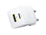 Cargador de pared - Baseus PALM, 20W, Carga rápida, Tamaño extrapequeño, Carga simultánea, Control inteligente de temperatura, Universal, Blanco Moon